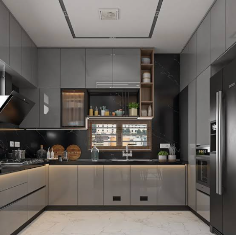Modern modular kitchen built by Balaji in Aurangabad